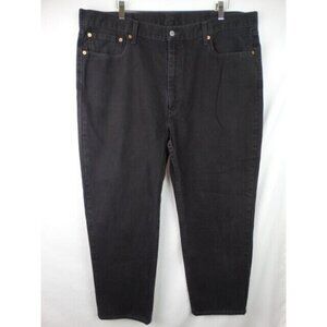 Levi's 550 Men's Jeans Size 42 x 30 Black Denim Jean Pants Straight Leg Pant